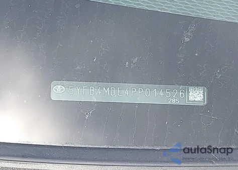 2023 Toyota Corolla Le из США, поврежденный, VIN 5YFB4MDE4PP014526